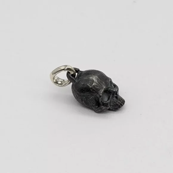 David Yurman Sterling Silver Skull Pendant Charm